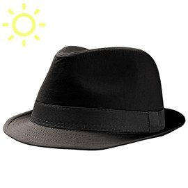  Trilby hat POPSTAR BLACK S/M (56 cm)