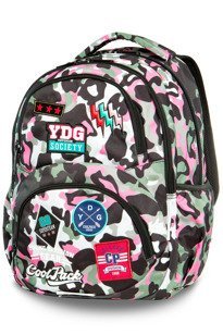 Backpack Coolpack Dart Camo Pink Badges 24008CP A29112