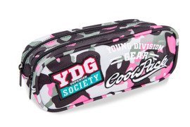 Double decker pencil case Coolpack Clever Camo Pink Badges 24091CP A65112