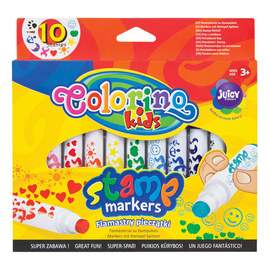 Double ended markers with stamps 10 pcs. Colorino Kids 36092PTR
