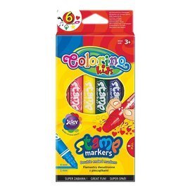 Double ended markers with stamps 6 pcs. Colorino Kids 36122PTR
