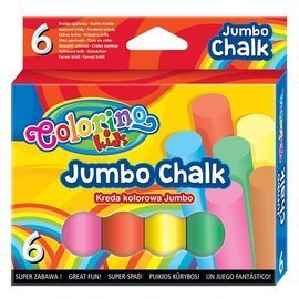 Dustless coloured chalk 6 pcs. Colorino Kids 65818PTR