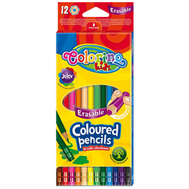 Erasable coloured pencils 12 colours Colorino Kids 92531PTR