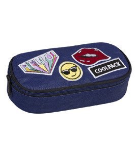 Pencil case Coolpack Campus Badges Girls Denim 93798CP
