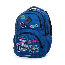 Plecak młodzieżowy Coolpack Dart Girls Badges Denim 37916CP No. B19057