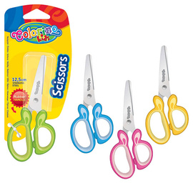 Scissors with rubber handle 12,5 cm Colorino Kids 38645PTR