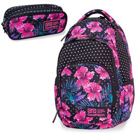 Set CoolPack Blossoms - Vance bacpack and Clever pencil case