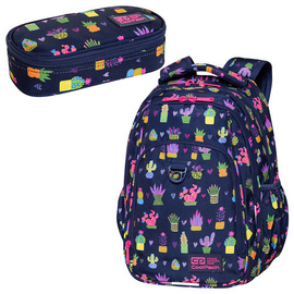 Set Coolpack Aloha Blue - Strike L backpack and Clever pencil case 