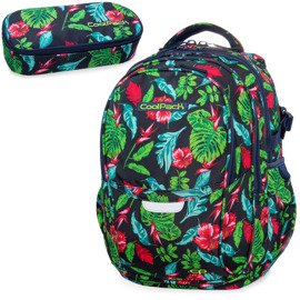 Set Coolpack Candy Jungle - Factor backpack and Campus pencil case