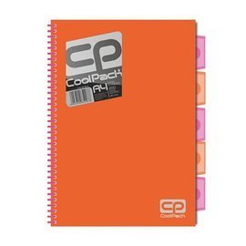Spiral note book A4 Coolpack Orange Neon 52078CP No. 52078PTR