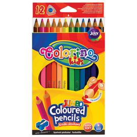 Triangular coloured pencils JUMBO 12 colours