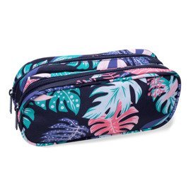 Two-chamber school pencil case CoolPack Clever Tropical Mist 29515CP No. B65043