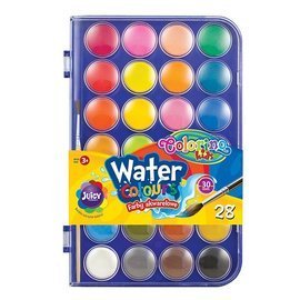 Water colours big tablets 28 colours Colorino Kids 67317PTR