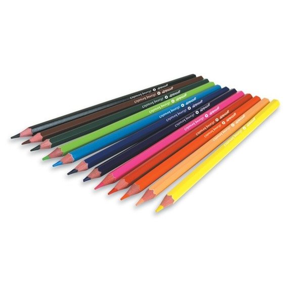  Hexagonal coloured pencils 12 colours Colorino Kids 14687PTR/1