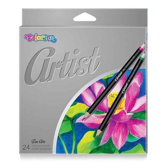 Artist Coloured pencils 24 colours Colorino Kids 65221PTR
