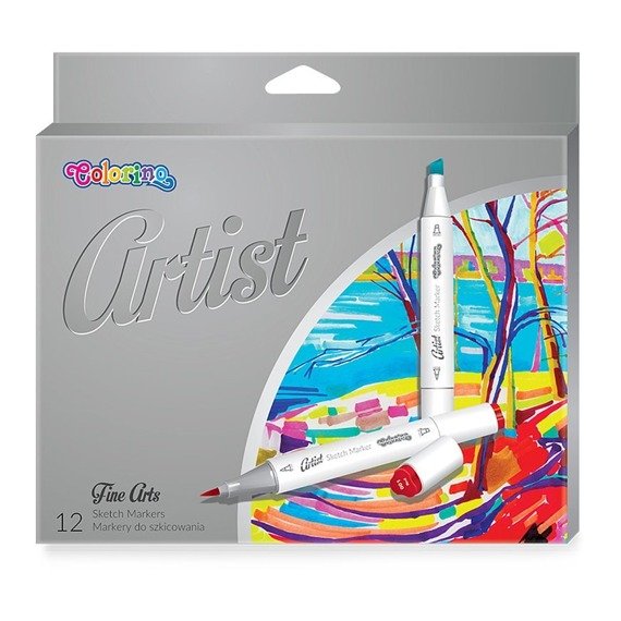 Artist Sketch markers 12 colours Colorino Kids 92470PTR