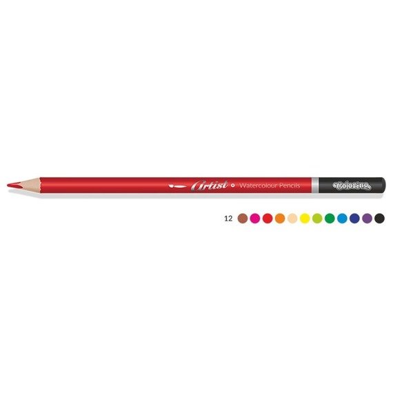 Artist Watercolour pencils 12 colours Colorino Kids 65528PTR