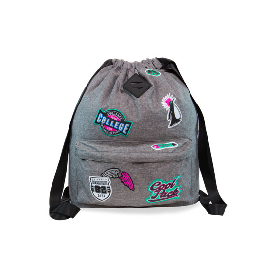 Backpack CoolPack Urban Badges Girls Grey 28389CP No. B73058