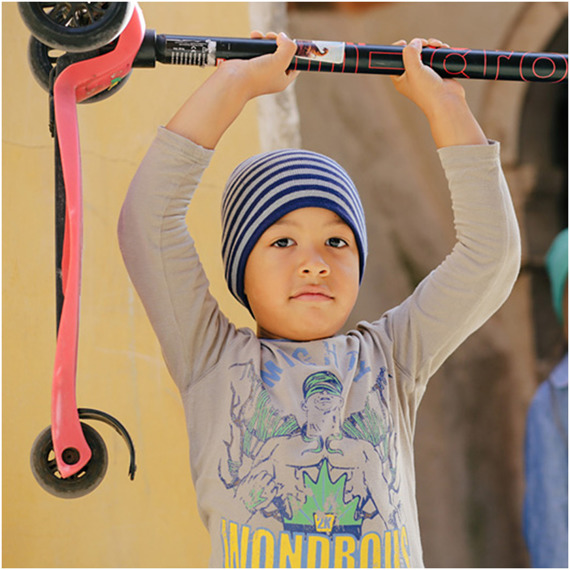 Children's beanie Atlantis PLAYGROUND pink