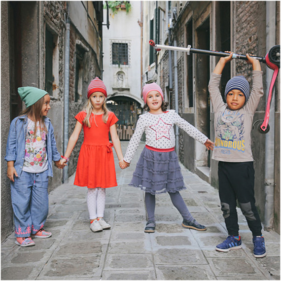 Children's beanie Atlantis PLAYGROUND pink