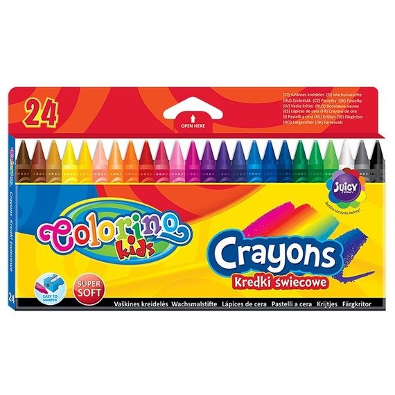 Crayons 24 colours Colorino Kids 13895PTR