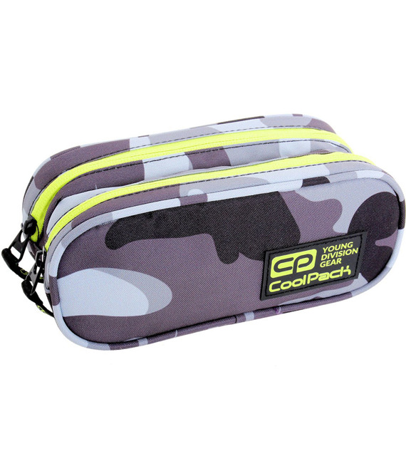 Double decker pencil case Coolpack Clever Camo Yellow Neon 89142CP nr A367