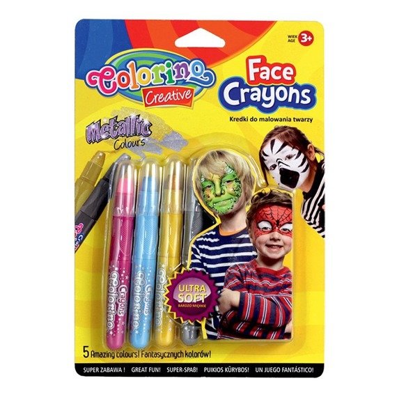 Face crayons 12 colours Colorino Kids 32650PTR