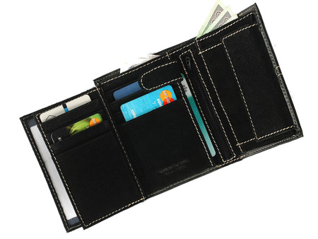Klasyczny portfel męski funkcjonalny pionowy Cristian Conte