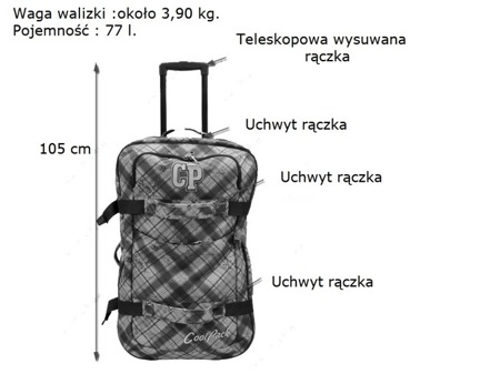Large suitcase Coolpack Vagabond Electra 47678CP No. 164