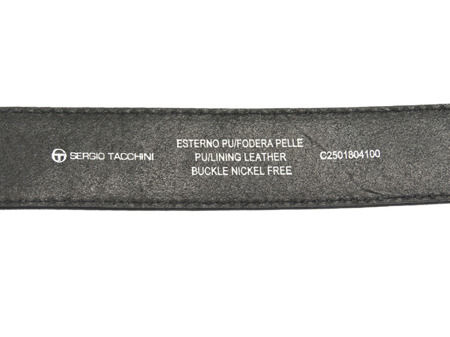 Leather trouser belt 110/125 Sergio Tacchini C2501804100 Nero Black
