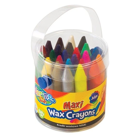 Maxi wax crayons 24 colours Colorino Kids 65580PTR