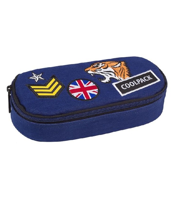 Pencil case Coolpack Campus Badges Navy 89708CP nr A412