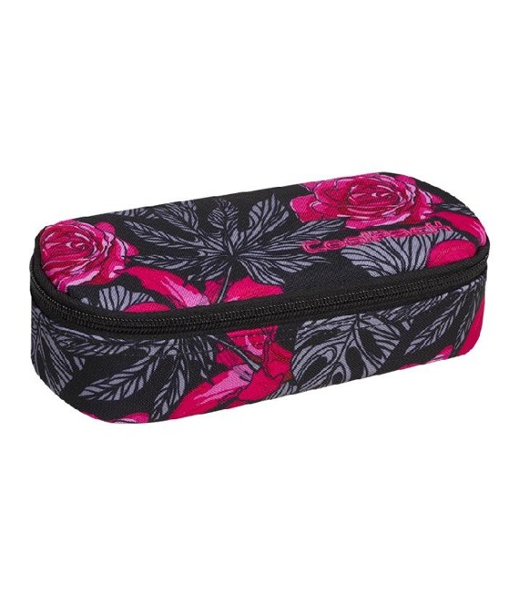 Pencil case Coolpack Campus Red & Black Flowers  86462CP nr A245