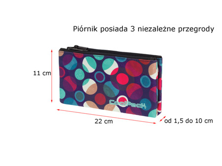 Pencil case Coolpack Trio Mosaic dots 72571CP nr 723