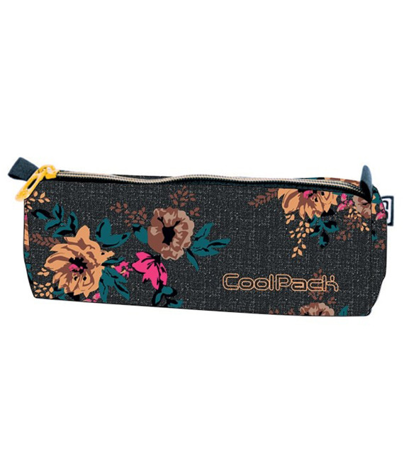 Pencil case Coolpack Tube Grey Denim Flowers 80323CP nr 1078