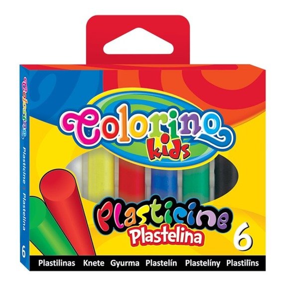 Plasticine round 6 colours Colorino Kids 13871PTR/1