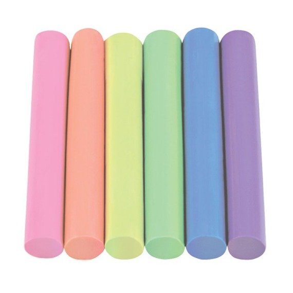 Plasticine round 6 colours glow Colorino Kids 42680PTR