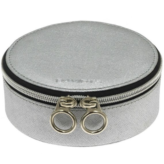 Round jewelry case Davidt's 329.001.12 Silver