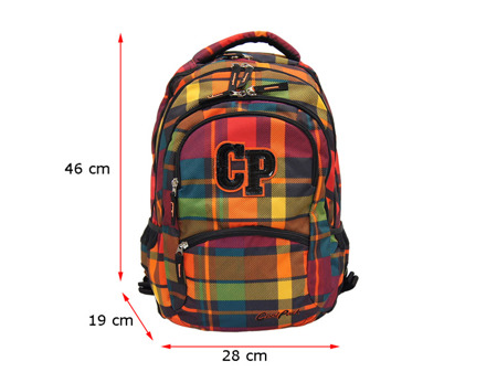 School backpack Coolpack College Sunset check 76777CP nr 617