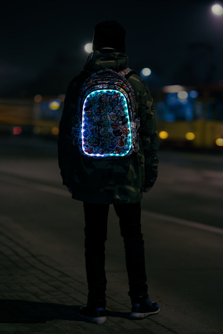 School backpack Coolpack Joy M LED Unicorns 94849CP A20208