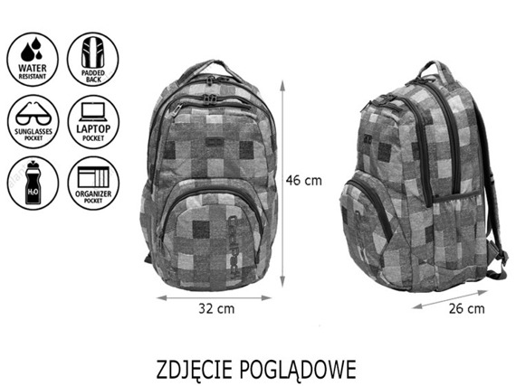 School backpack Coolpack Smash Motion Check 68970CP nr 890