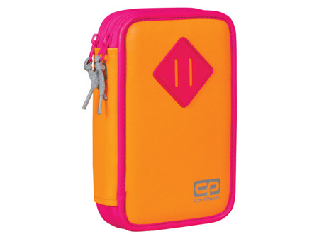 School pencil case with equipment Coolpack Jumper Orange neon 54850CP nr A469