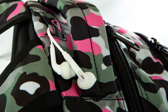 Set Coolpack Camo Pink Badges - Dart backpack and a Campus pencil case