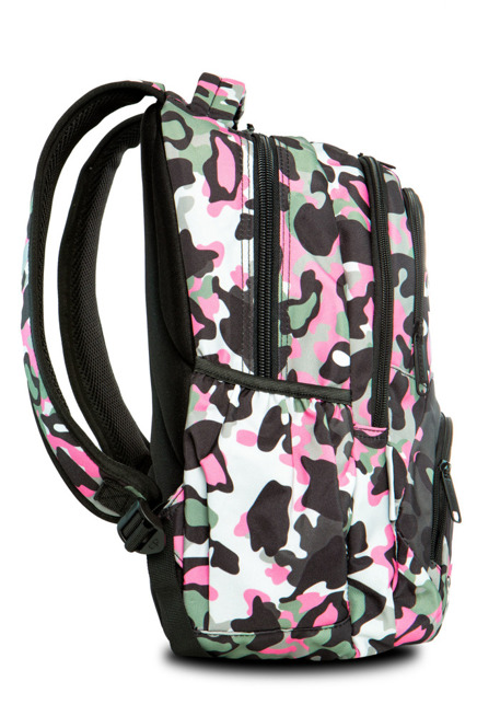 Set Coolpack Camo Pink Badges - Dart backpack and a Clever pencil case
