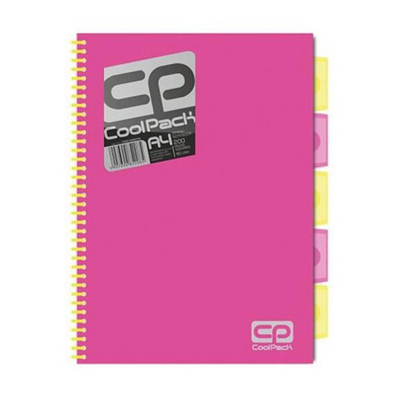 Spiral note book A4 Coolpack Pink Neon 52085CP No. 52085PTR