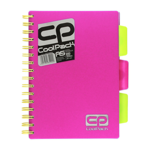 Spiral note book A5 Coolpack Pink Neon 52023CP No. 52023PTR