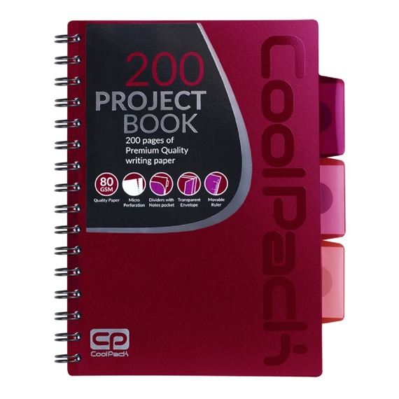 Spiral note book A5 Coolpack Red 94245CP