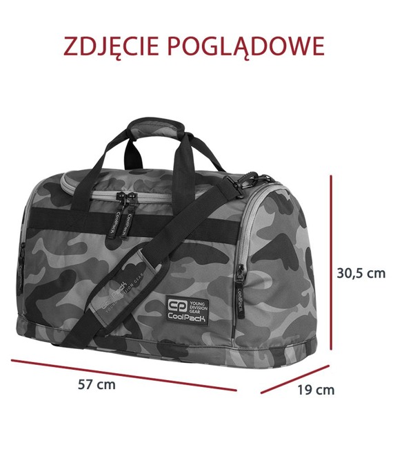 Sports bag Coolpack Fitt Camouflage Lime 91770CP nr A350