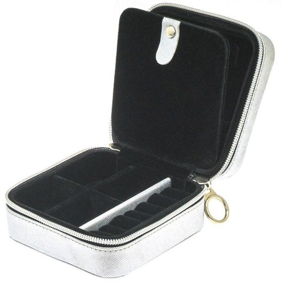 Square jewelry case Davidt's 329.002.12 Silver