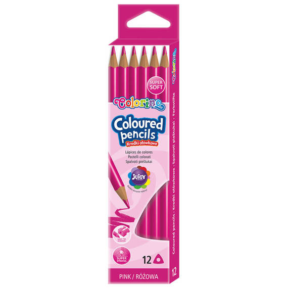 Triangular coloured pencils 12 colours Colorino Kids 51828PTR